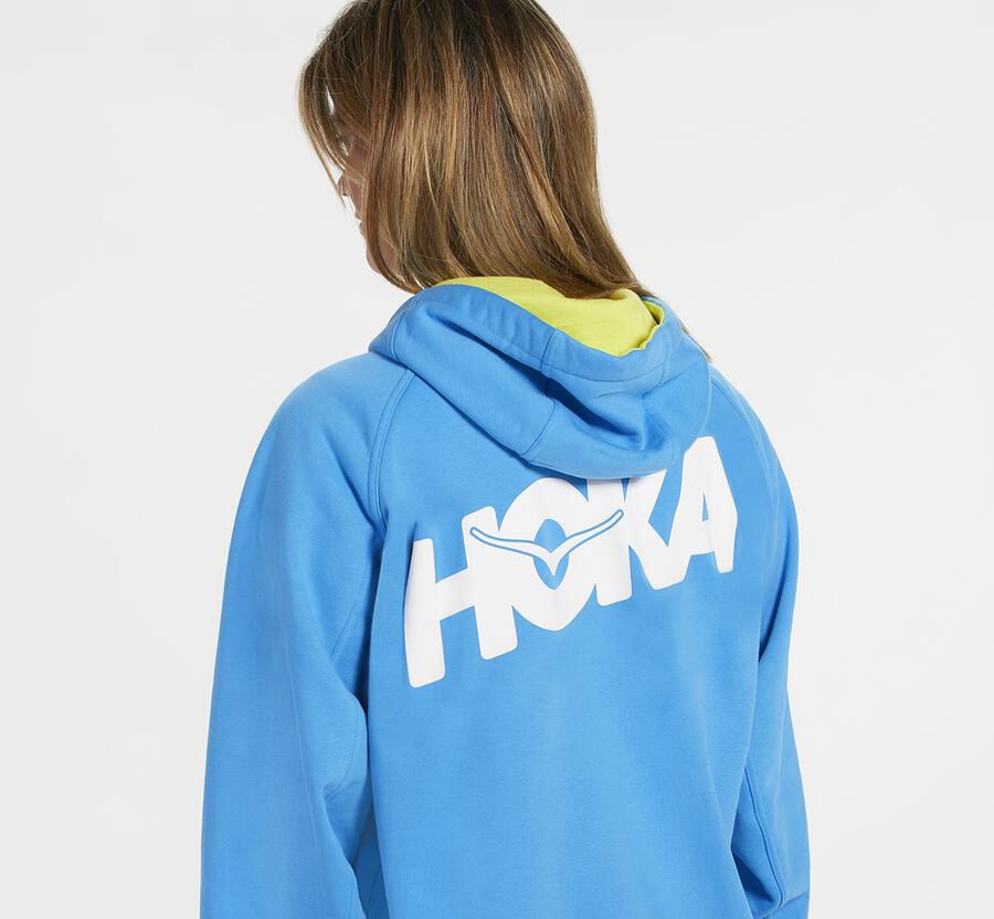 Hoka One One Hoodie Dames - Bondi - Blauw - GI9714685